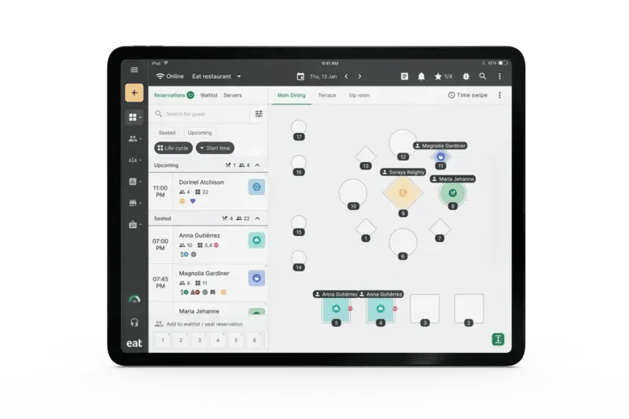 Quandoo alternative 1: Eat App dashboard